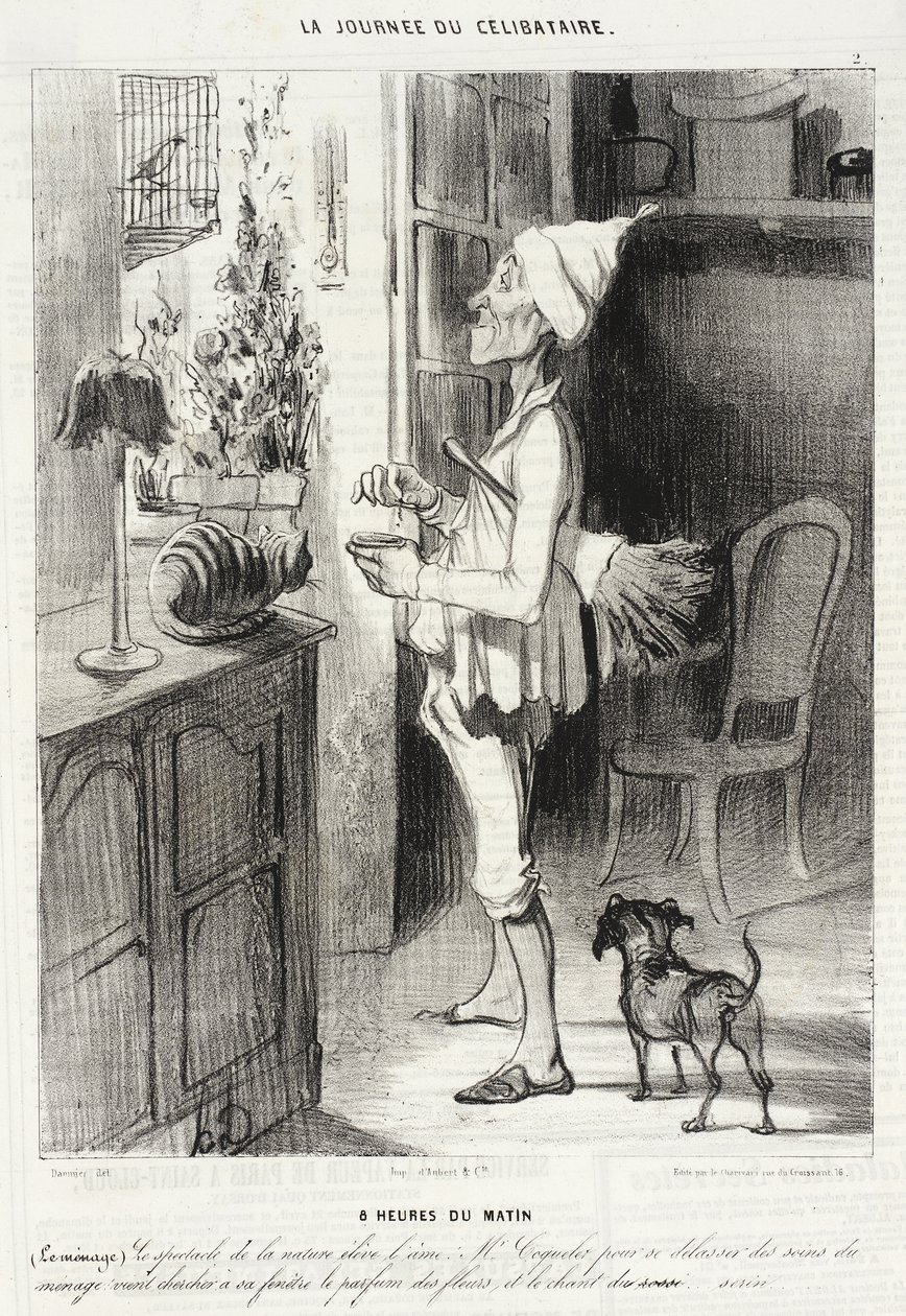 Kello 8 aamulla tekijältä Honoré Daumier