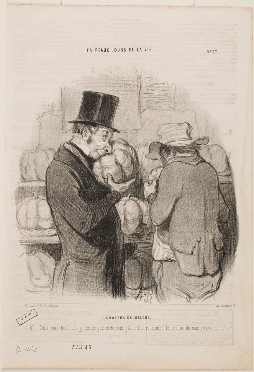 Melonien tuntija tekijältä Honoré Daumier