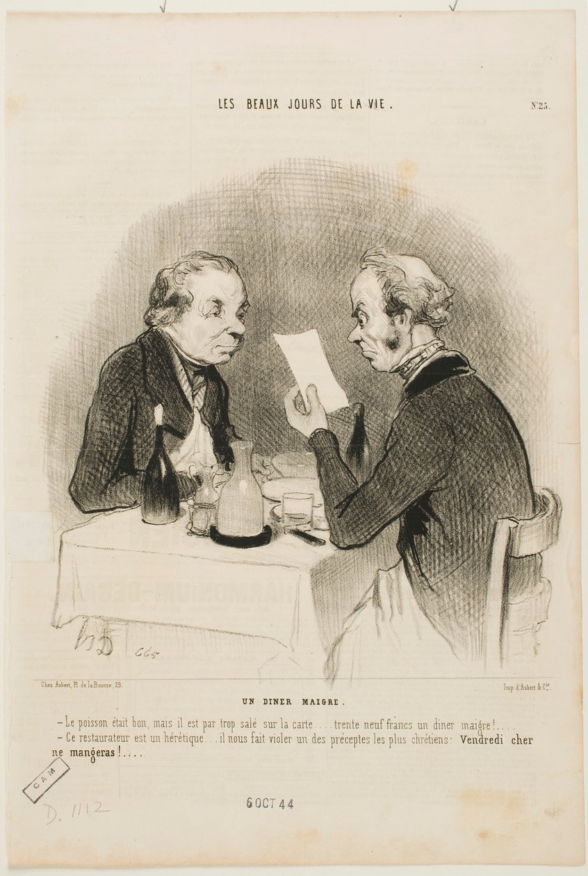 Kevyt ateria tekijältä Honoré Daumier
