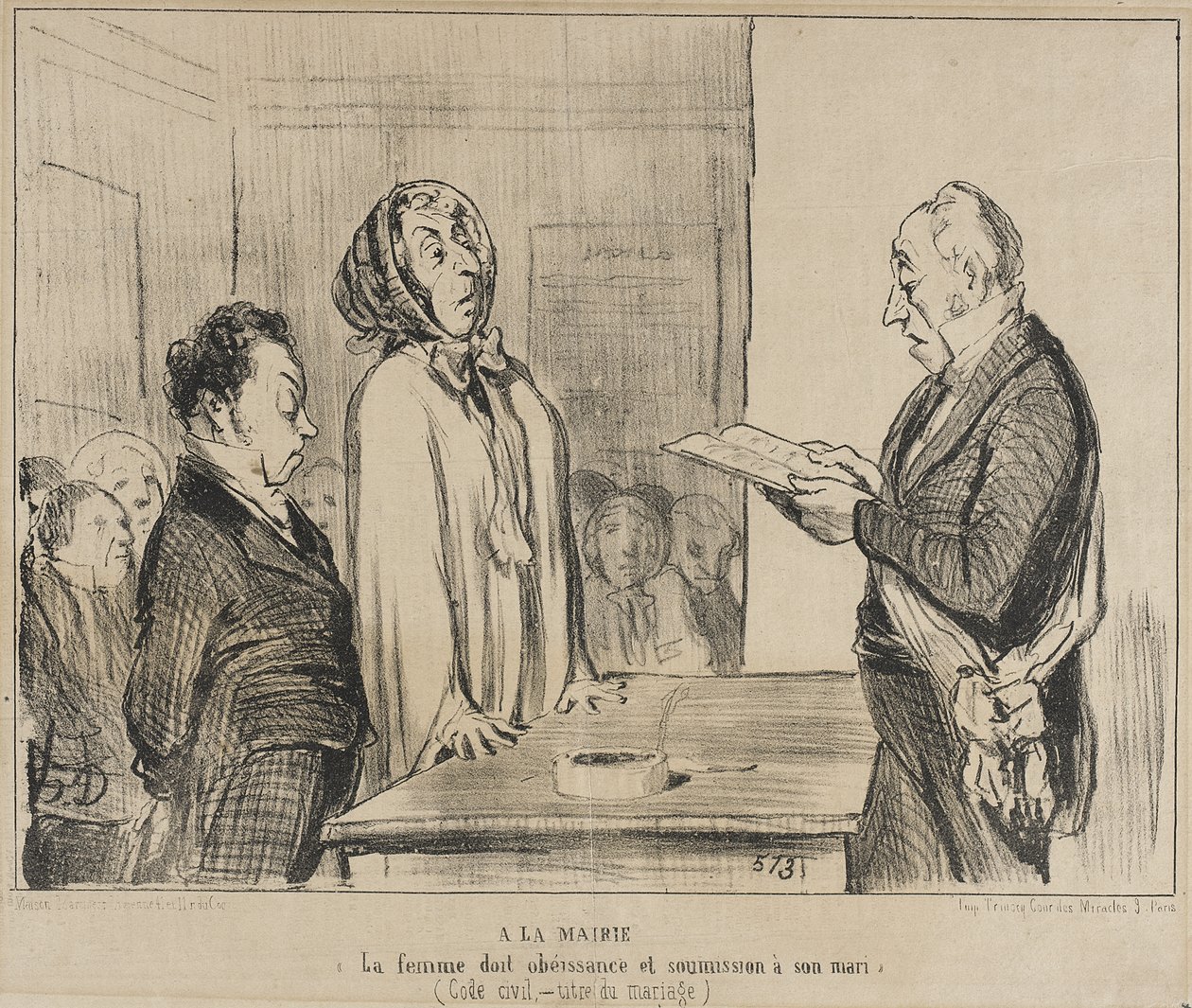 Kaupungintalolla... tekijältä Honoré Daumier