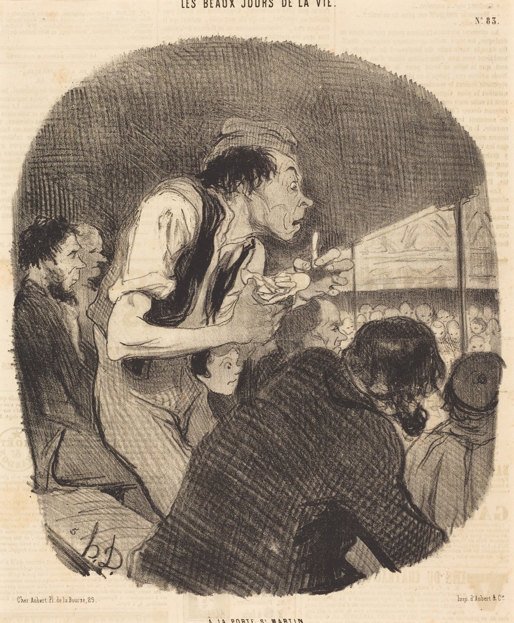 Saint-Martinin portilla tekijältä Honoré Daumier