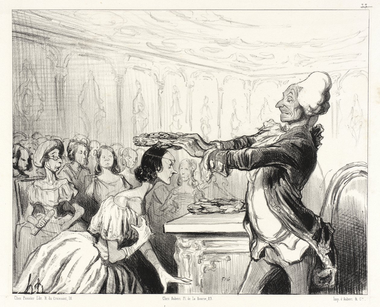 Naisten akatemia tekijältä Honoré Daumier