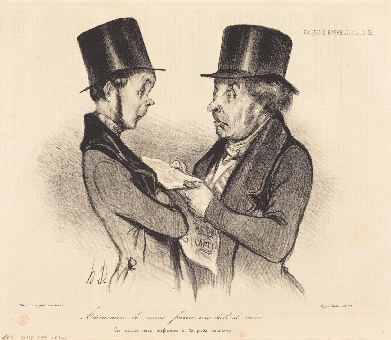 Kaivosyhtiöiden osakkeenomistajat... tekijältä Honoré Daumier