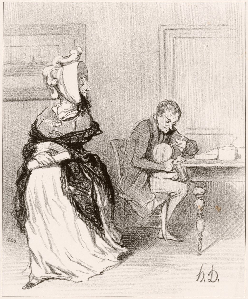 Hyvästi, rakas, menen kustantajieni luo... tekijältä Honoré Daumier