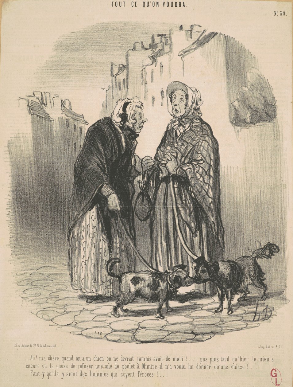 Ah! Rakas, kun sinulla on koira... tekijältä Honoré Daumier