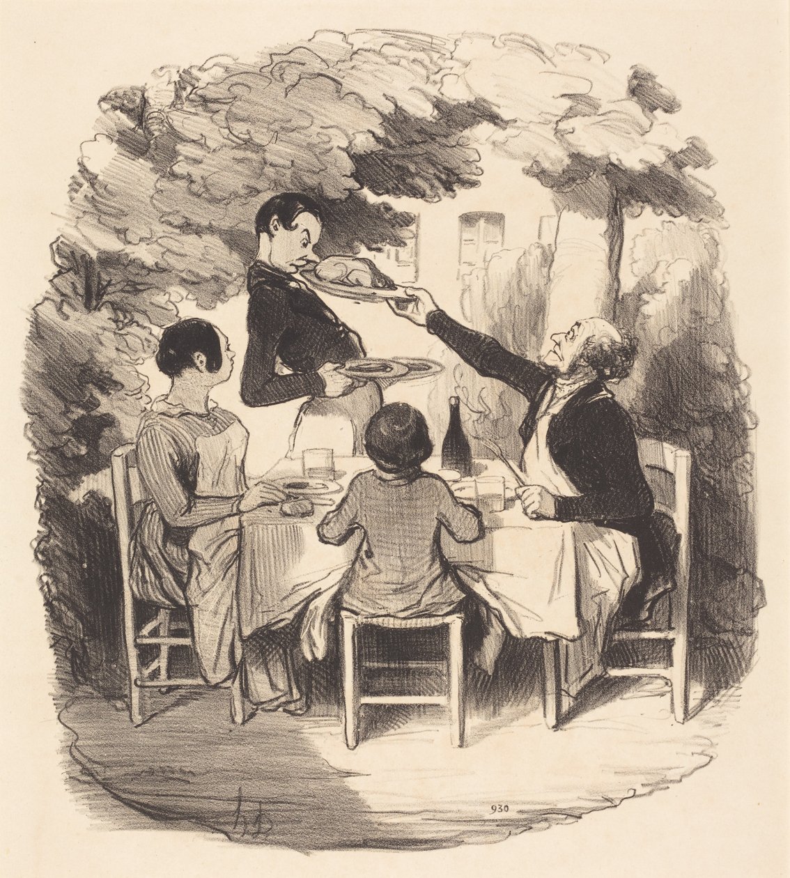 Ah! se on tuore... mutta olet niin poika... tekijältä Honoré Daumier