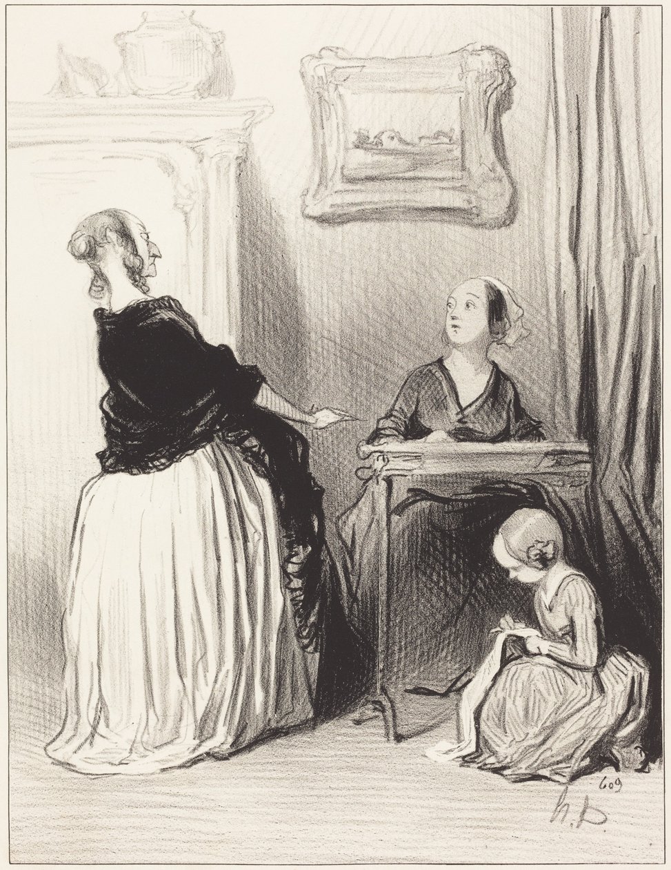 Ah!... Millaista omituista kasvatusta annattekaan tyttärellenne?... tekijältä Honoré Daumier