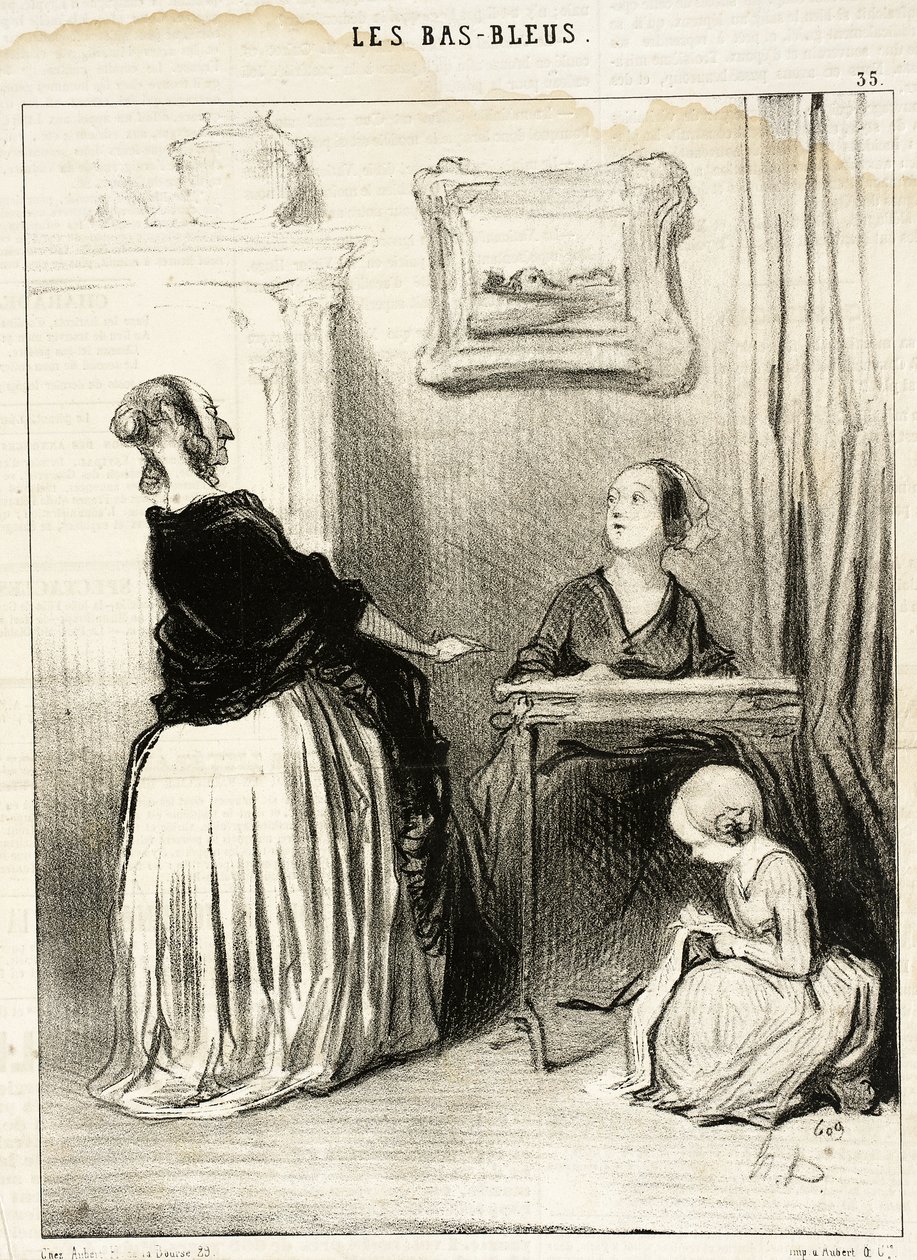 Ah! ... Millaista omituista kasvatusta annattekaan tyttärellenne? ... tekijältä Honoré Daumier