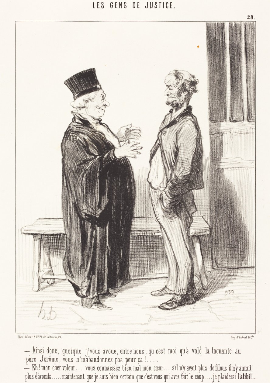 Siis, vaikka tunnustan teille... tekijältä Honoré Daumier