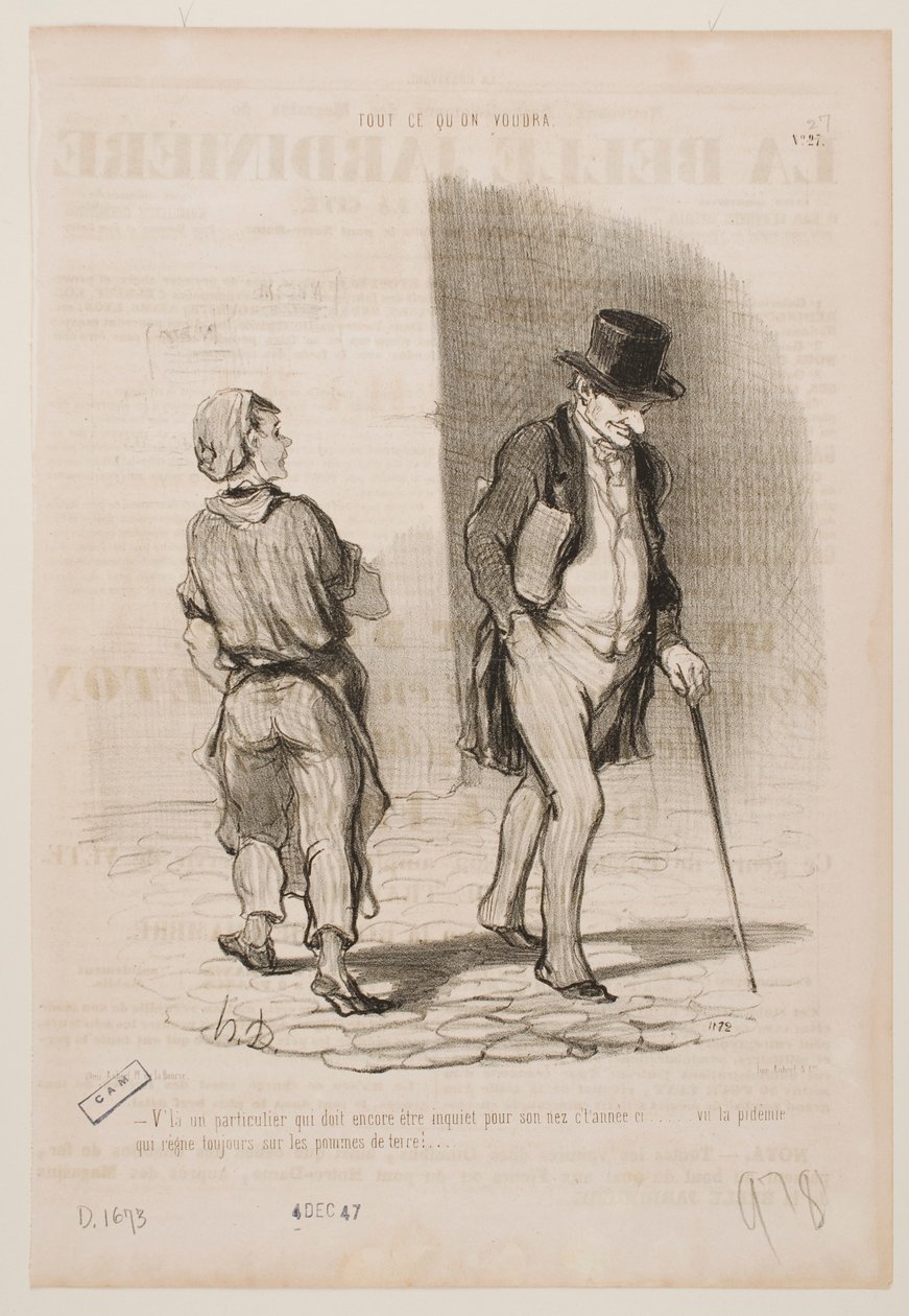 Taas yksi, jonka täytyy tänä vuonna olla huolissaan nenästään… tekijältä Honoré Daumier