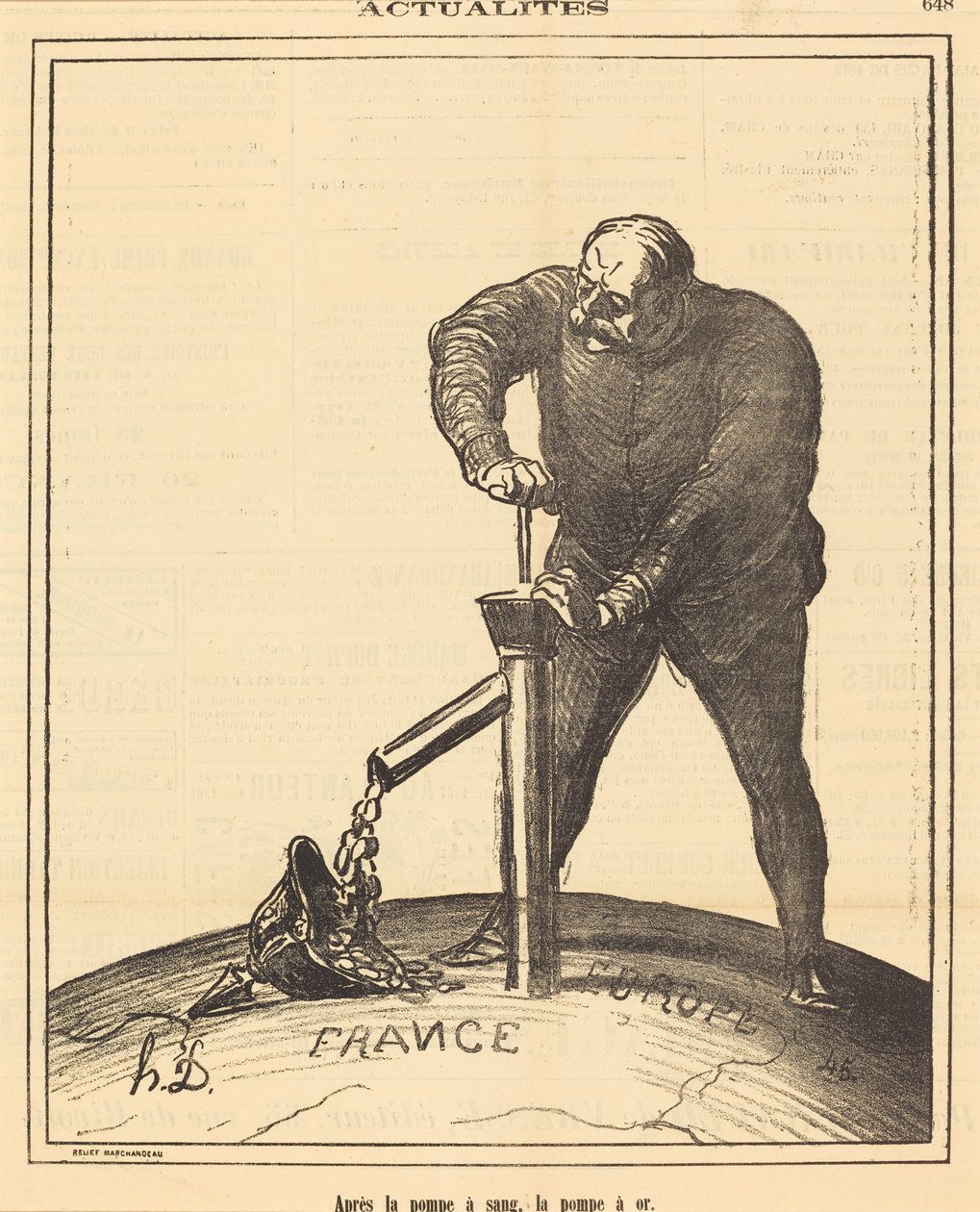Veripumpun jälkeen kultapumppu tekijältä Honoré Daumier