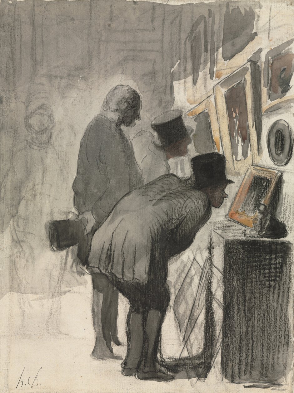 Taiteen ystävät, 1863-69 tekijältä Honoré Daumier