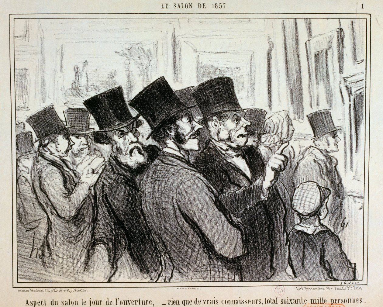 Messujen näkymä avajaispäivänä... / 1. tekijältä Honoré Daumier