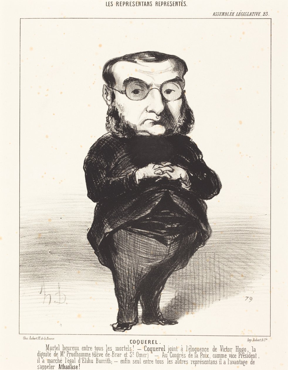 Ath. L. Charles Coquerel tekijältä Honoré Daumier