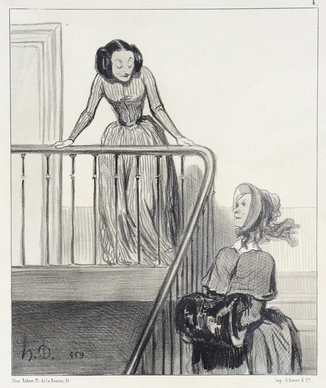 Näkemiin, Ofelia!... tekijältä Honoré Daumier
