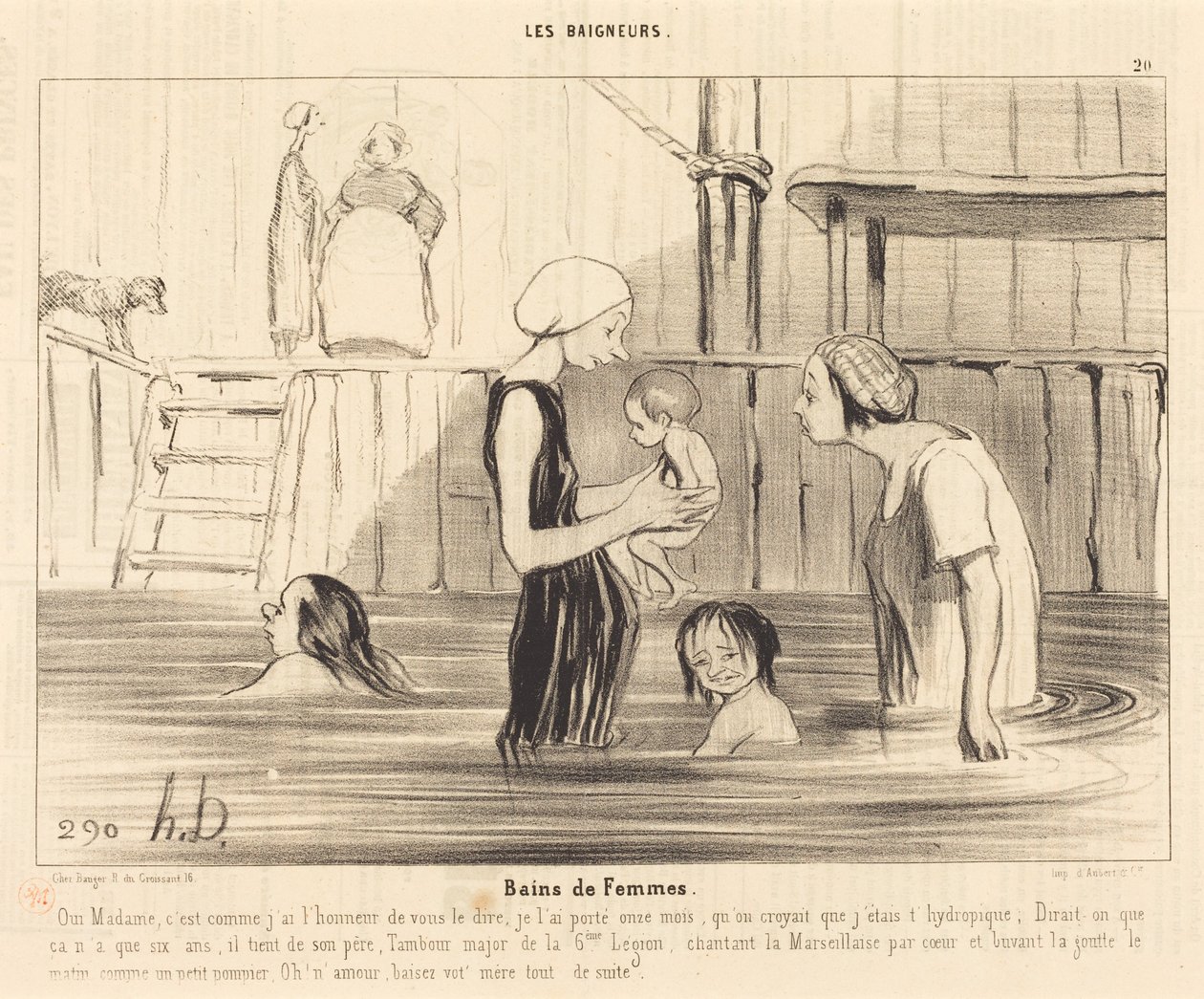 Naisten kylvyt tekijältä Honoré Daumier