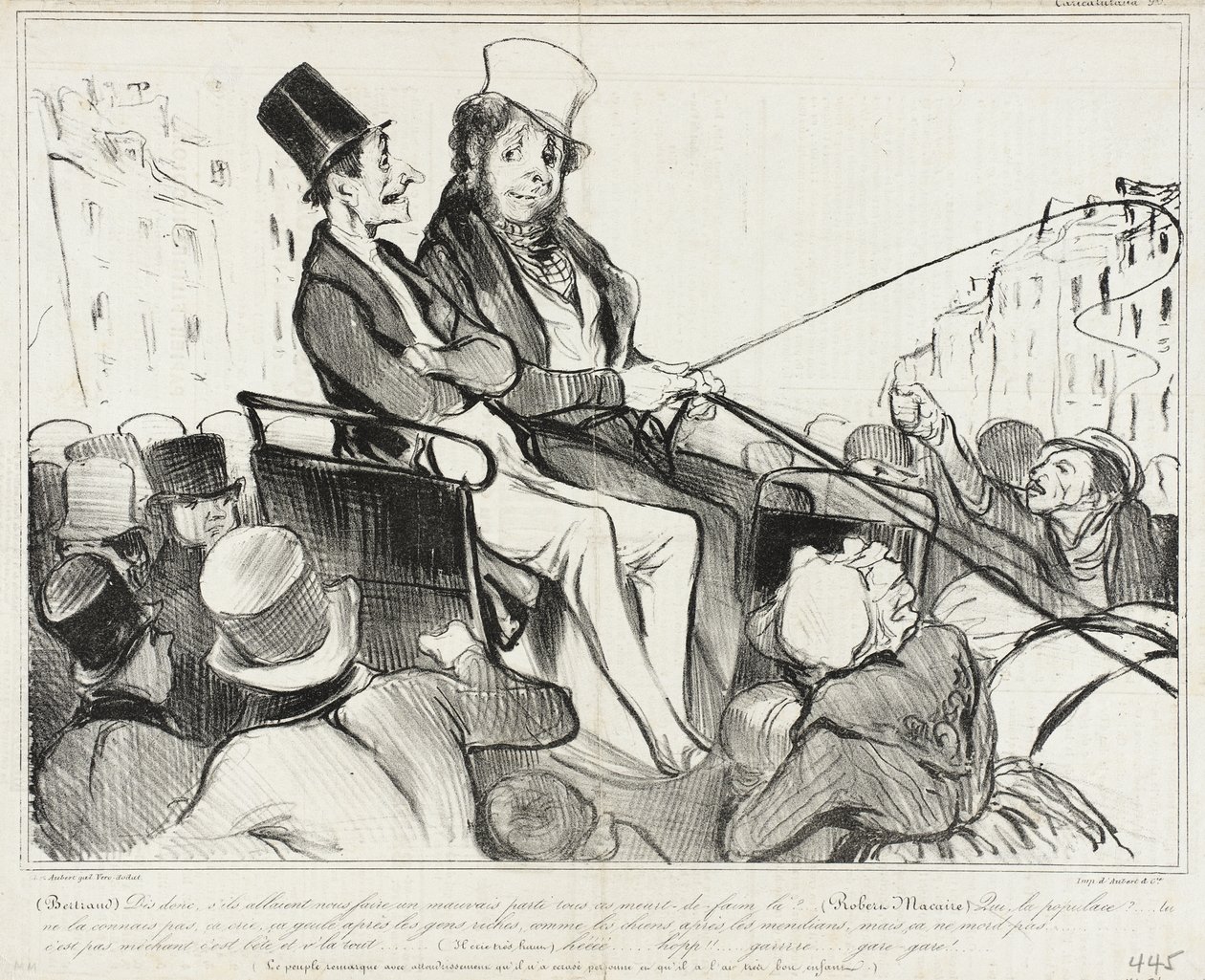 Bertrand, kuulehan, entä jos he tekisivät meille... tekijältä Honoré Daumier
