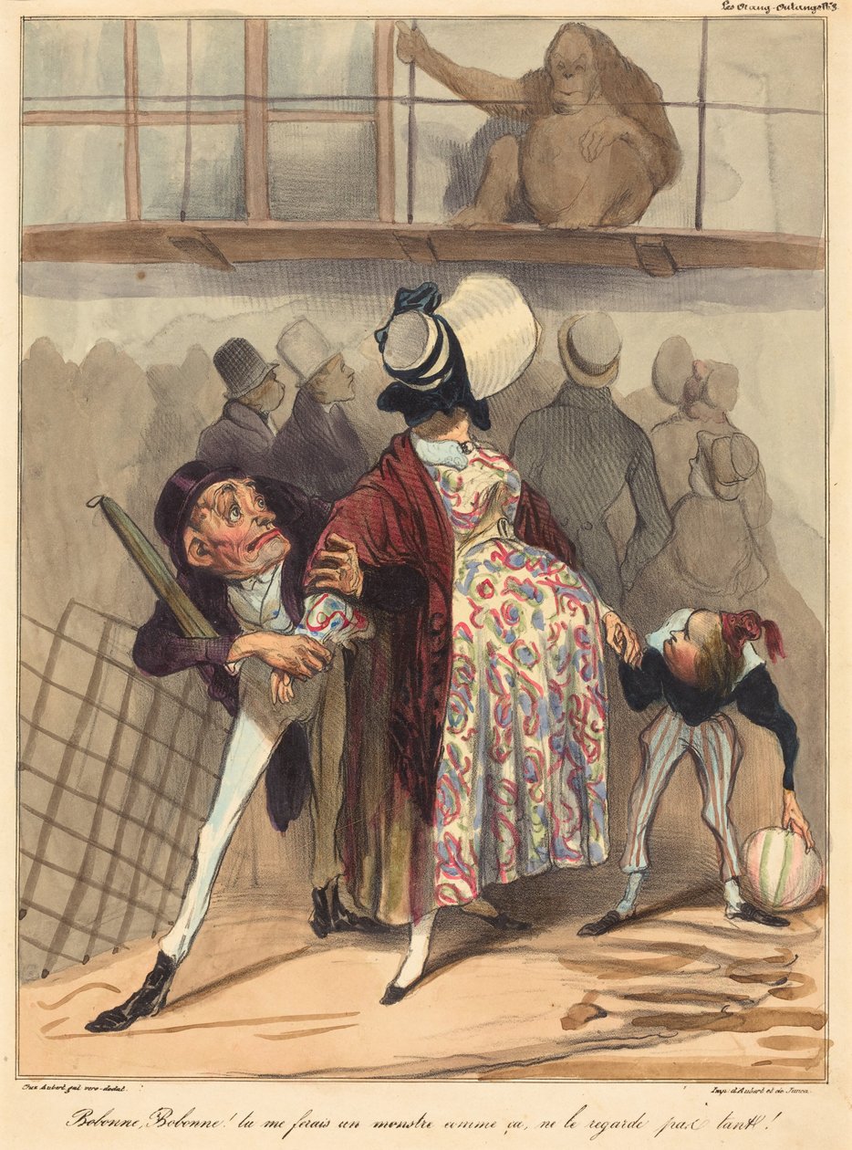 Bobonne... älä katso häntä niin pitkään! tekijältä Honoré Daumier