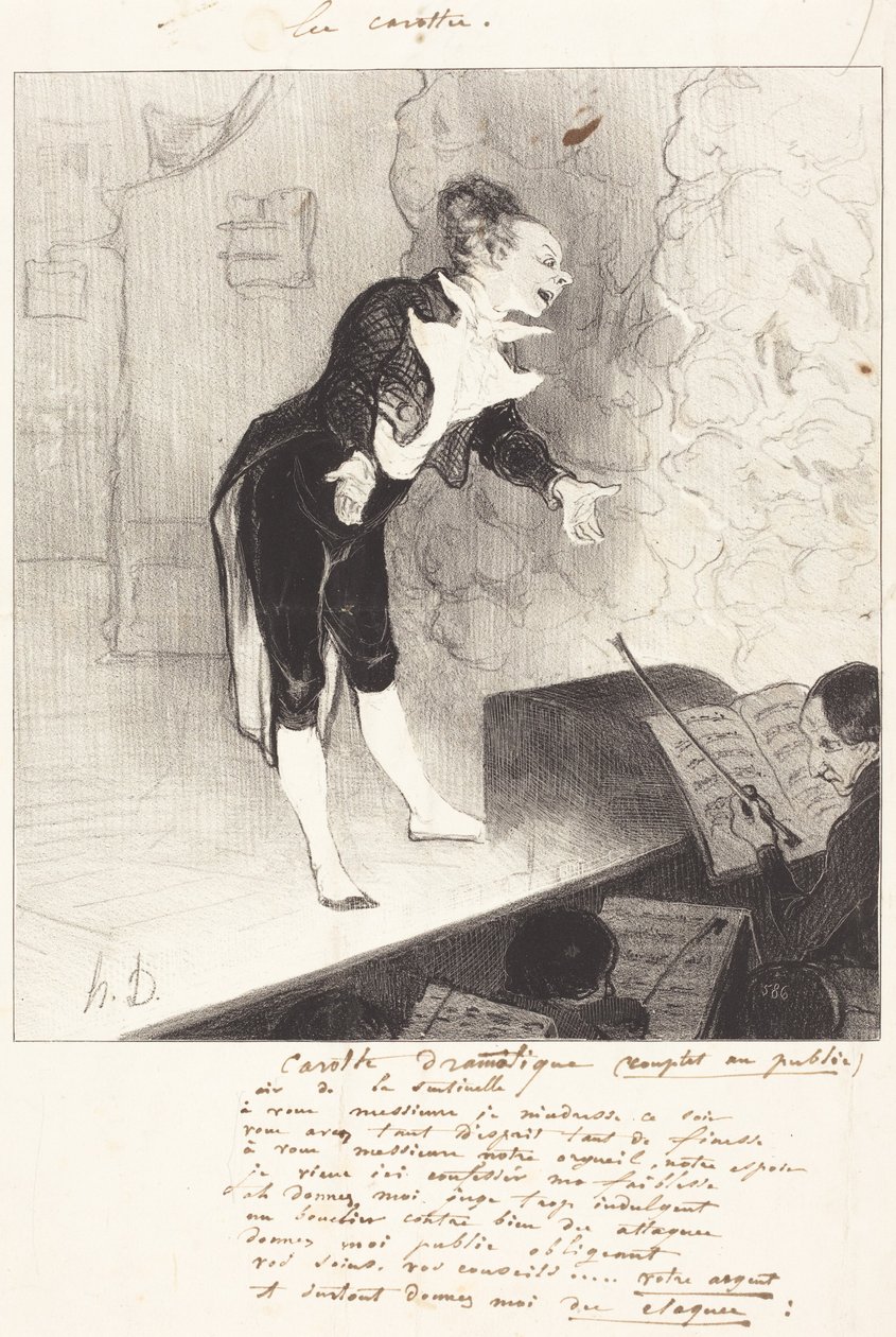 Dramaattinen porkkana tekijältä Honoré Daumier