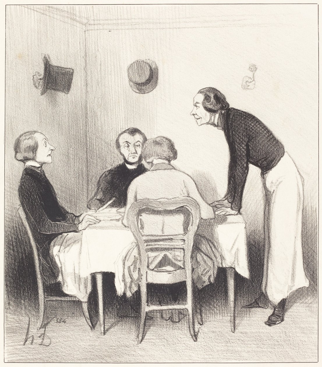 ravintola porkkana tekijältä Honoré Daumier