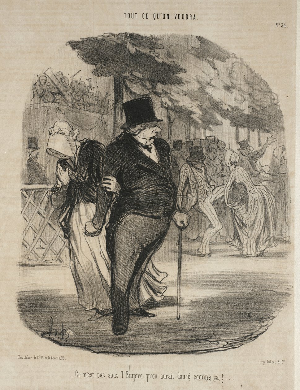 Keisarikunnan aikana ei olisi tanssittu noin!... tekijältä Honoré Daumier
