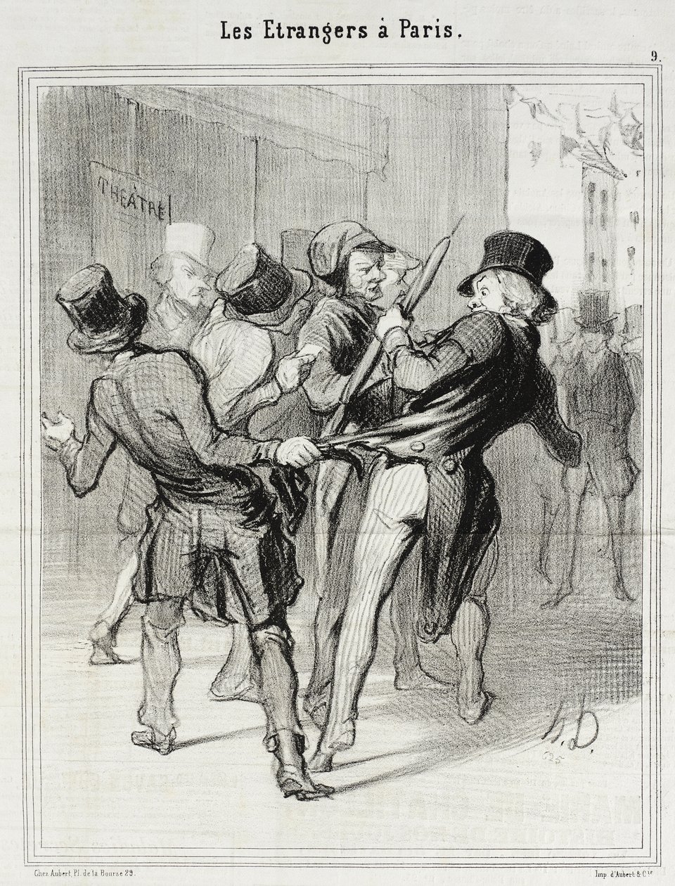 Se, mitä kutsutaan Pariisin houkutuksiksi tekijältä Honoré Daumier