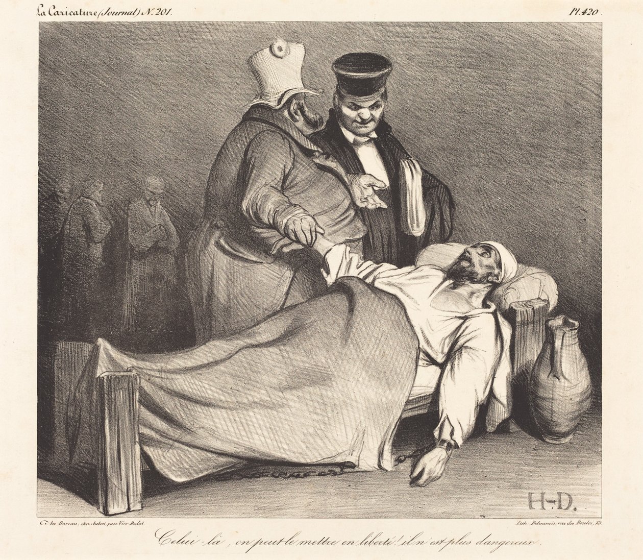 Tämän voi päästää vapaaksi! tekijältä Honoré Daumier