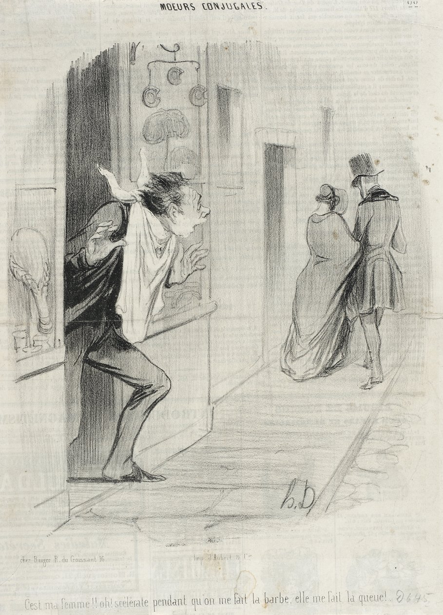 Hän on vaimoni!! ... tekijältä Honoré Daumier
