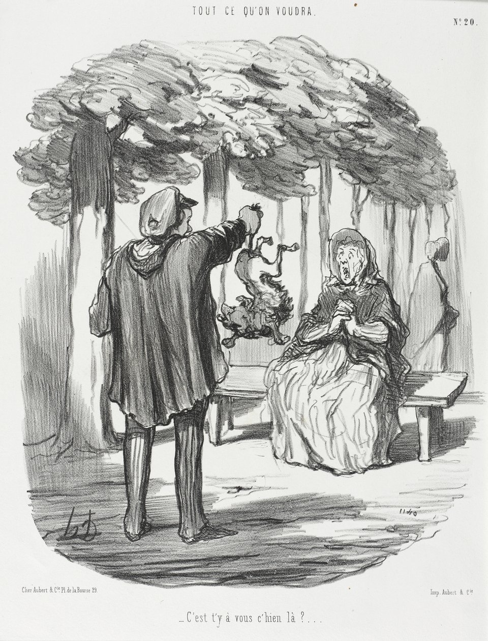 Onko tuo teidän koiranne tekijältä Honoré Daumier