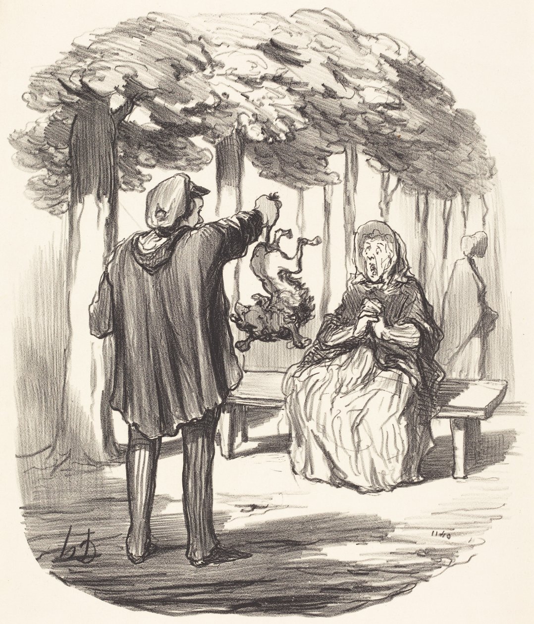 Onko tuo teidän koiranne? tekijältä Honoré Daumier