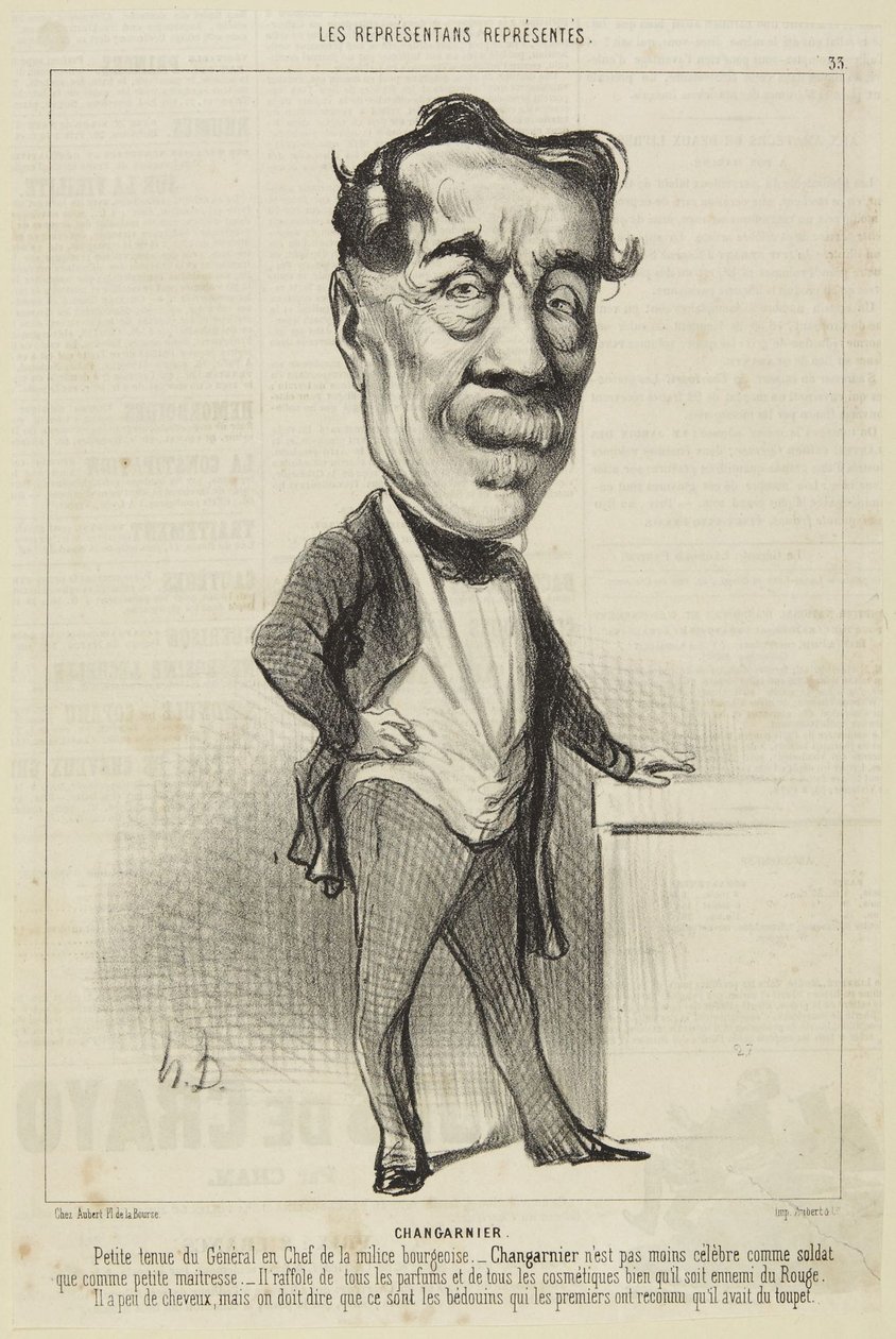 "Changarnier" tekijältä Honoré Daumier