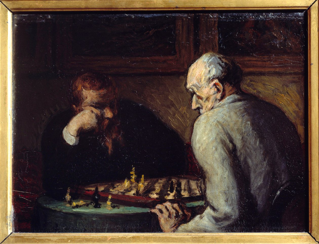 Honore Daumierin (1808-1879) shakinpelaajat 1800-luku tekijältä Honoré Daumier