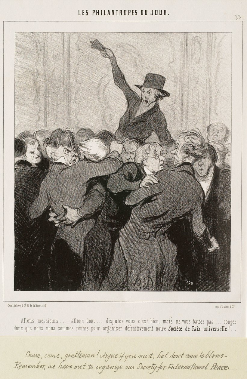 Antaa mennä, herrat... Riidelkää vain, se on hyvä tekijältä Honoré Daumier