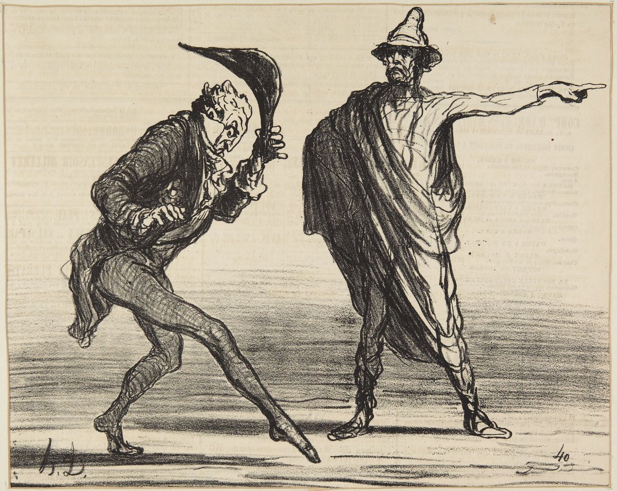"Kuinka nykyään Toscanassa..." tekijältä Honoré Daumier