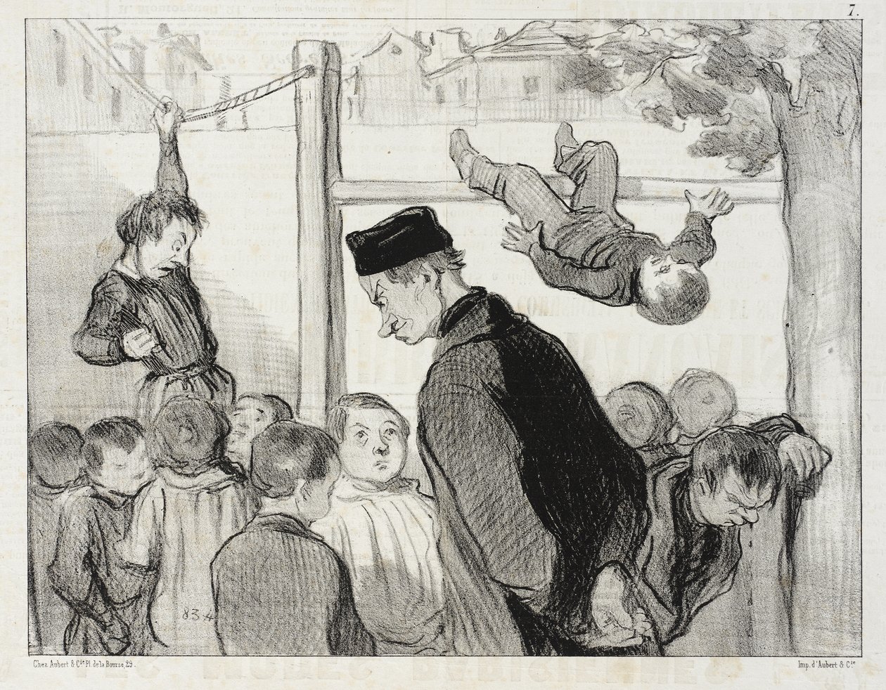Kuinka voimistelu muovaa raajoja... tekijältä Honoré Daumier