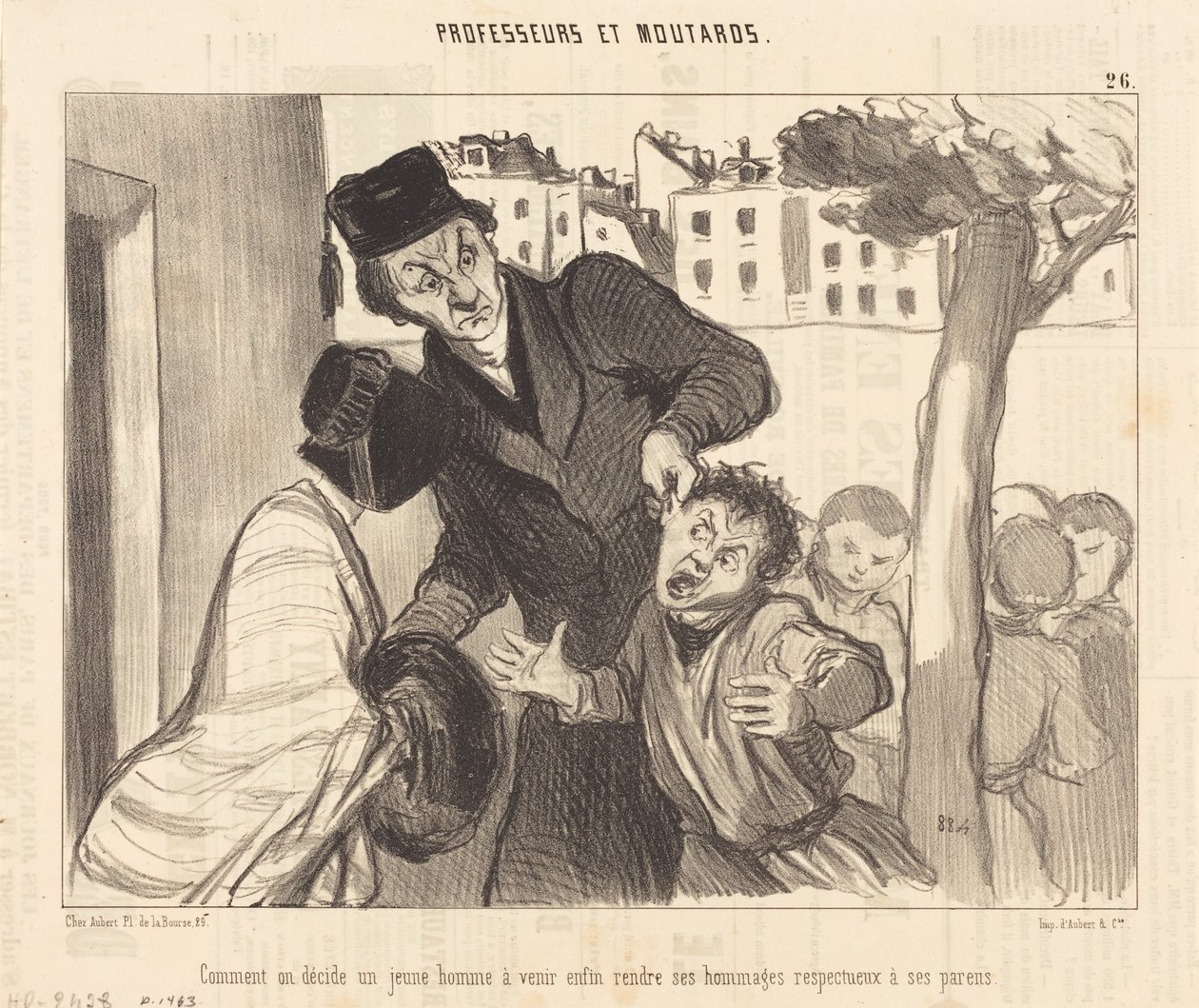 Miten päätät nuoren miehen tulla... tekijältä Honoré Daumier