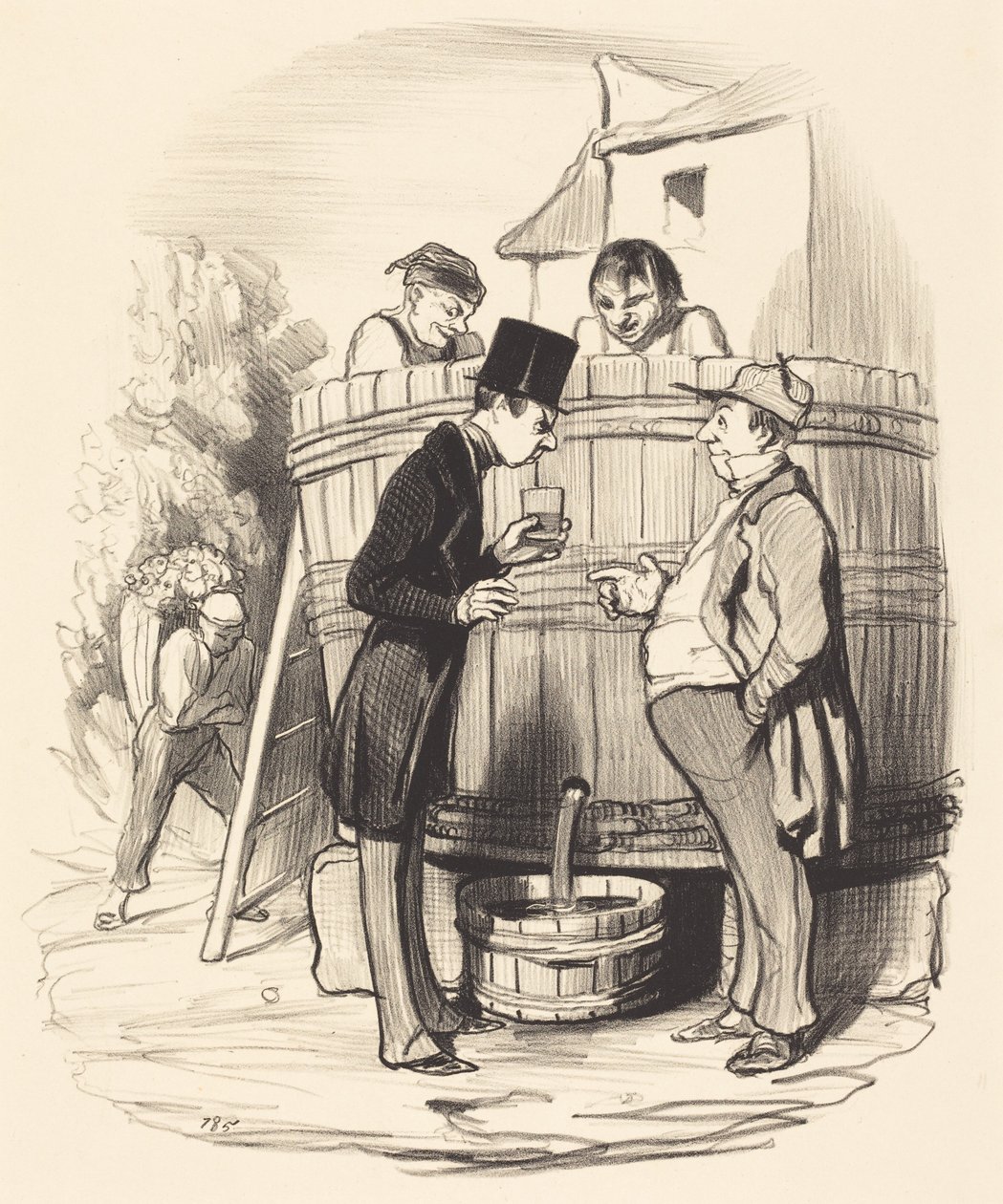 Mitä pidätte tästä pikku viinistä ... tekijältä Honoré Daumier