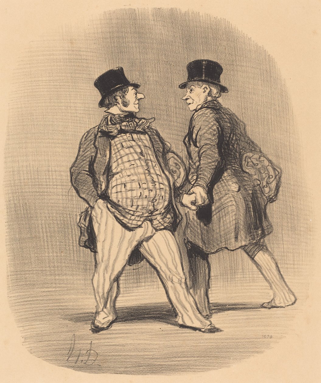 Kollega, varokaa pientä paronia... tekijältä Honoré Daumier