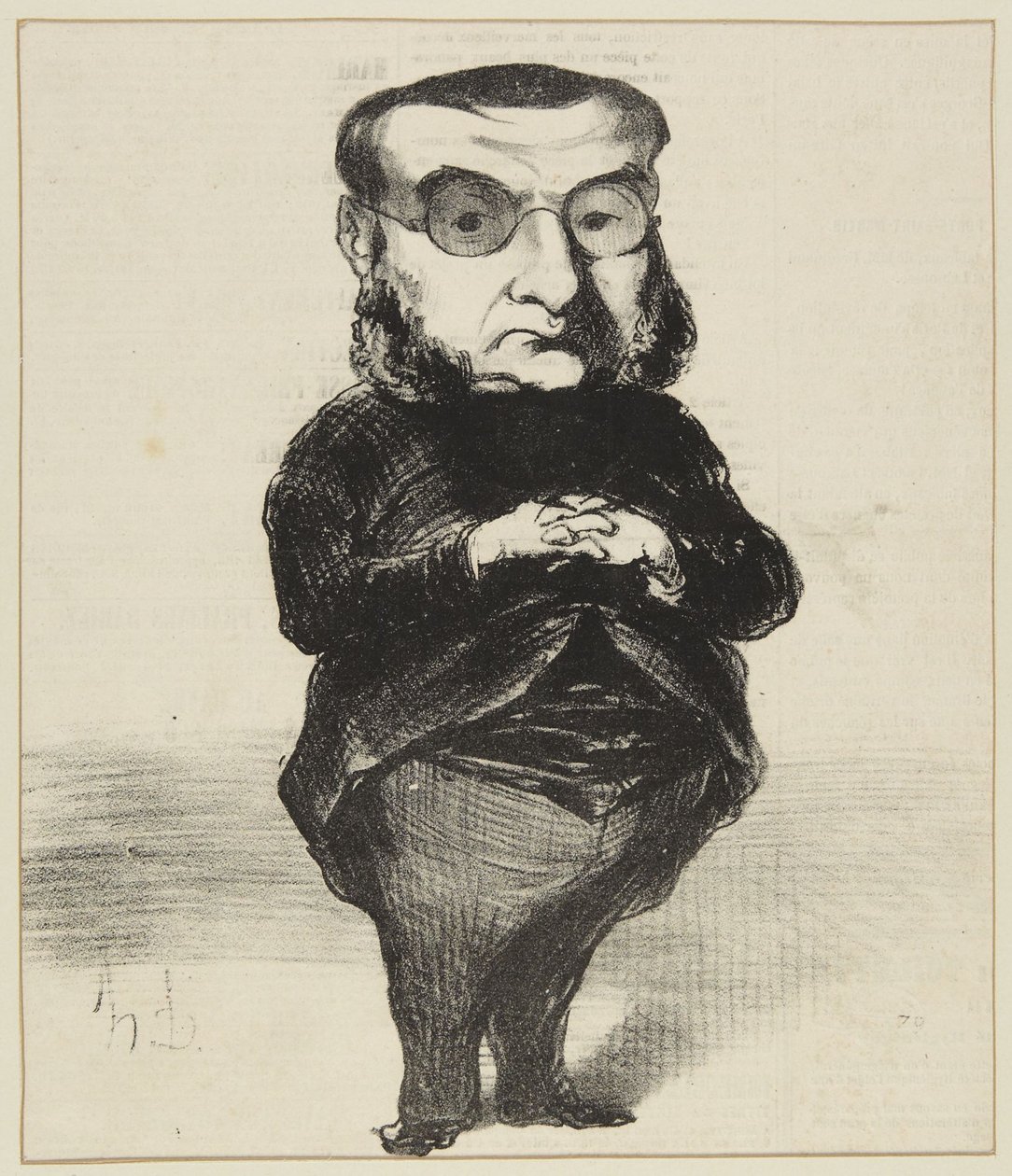 "Coquerel" tekijältä Honoré Daumier