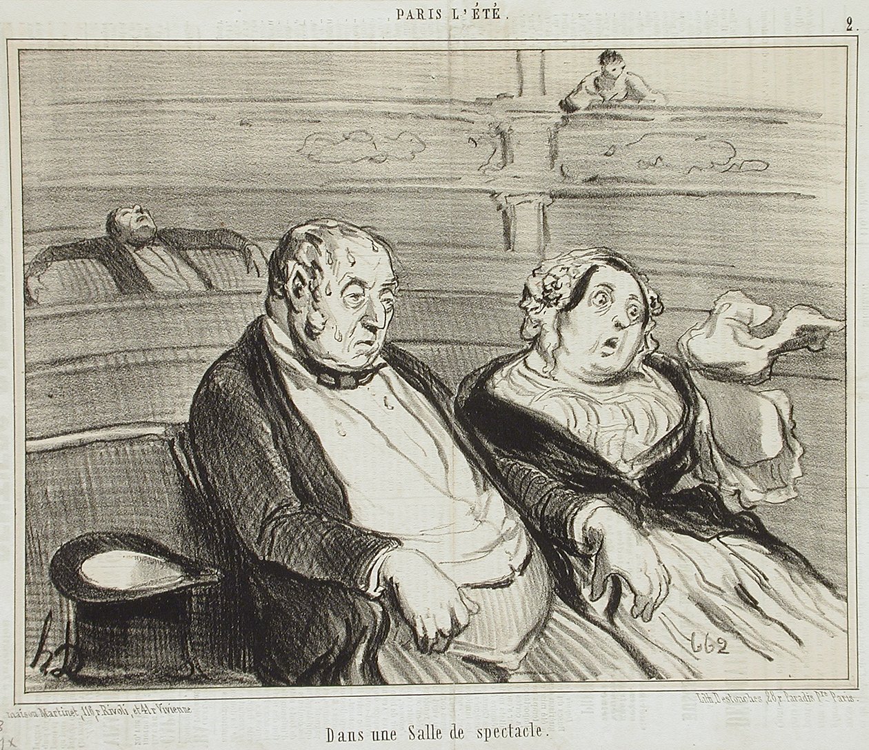 Teatterisalissa tekijältä Honoré Daumier