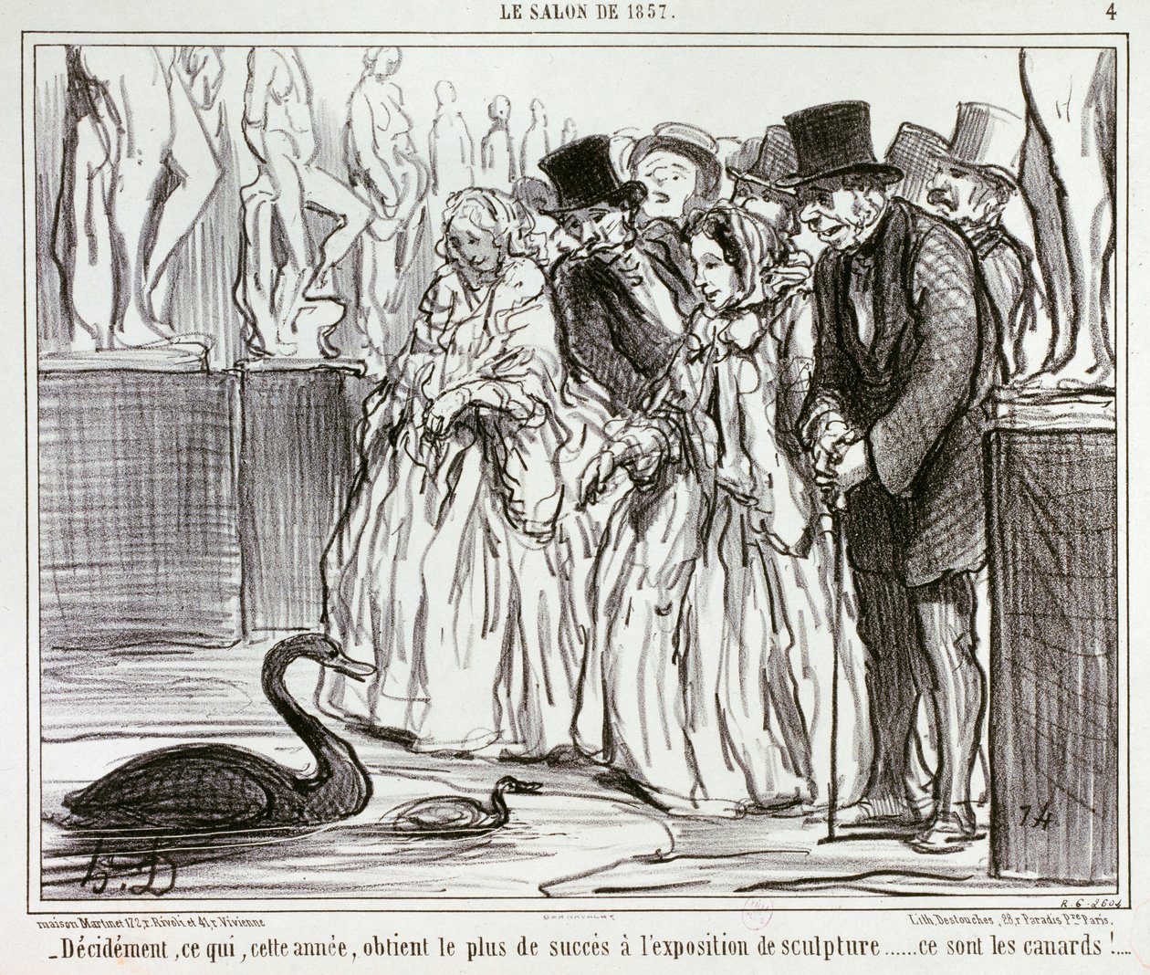 Se, mikä tänä vuonna saa veistosnäyttelyssä selvästi eniten suosiota... / 4. tekijältä Honoré Daumier