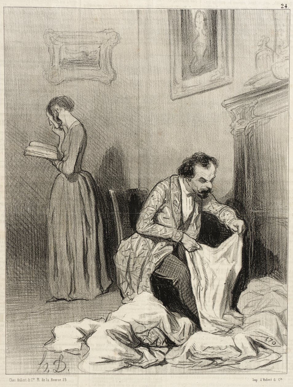 Siitä lähtien kun Virginie sai seitsemännen kunniamaininnan ... tekijältä Honoré Daumier