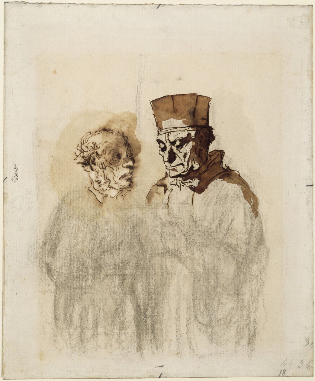 Asianajaja ja hänen asiakkaansa tekijältä Honoré Daumier