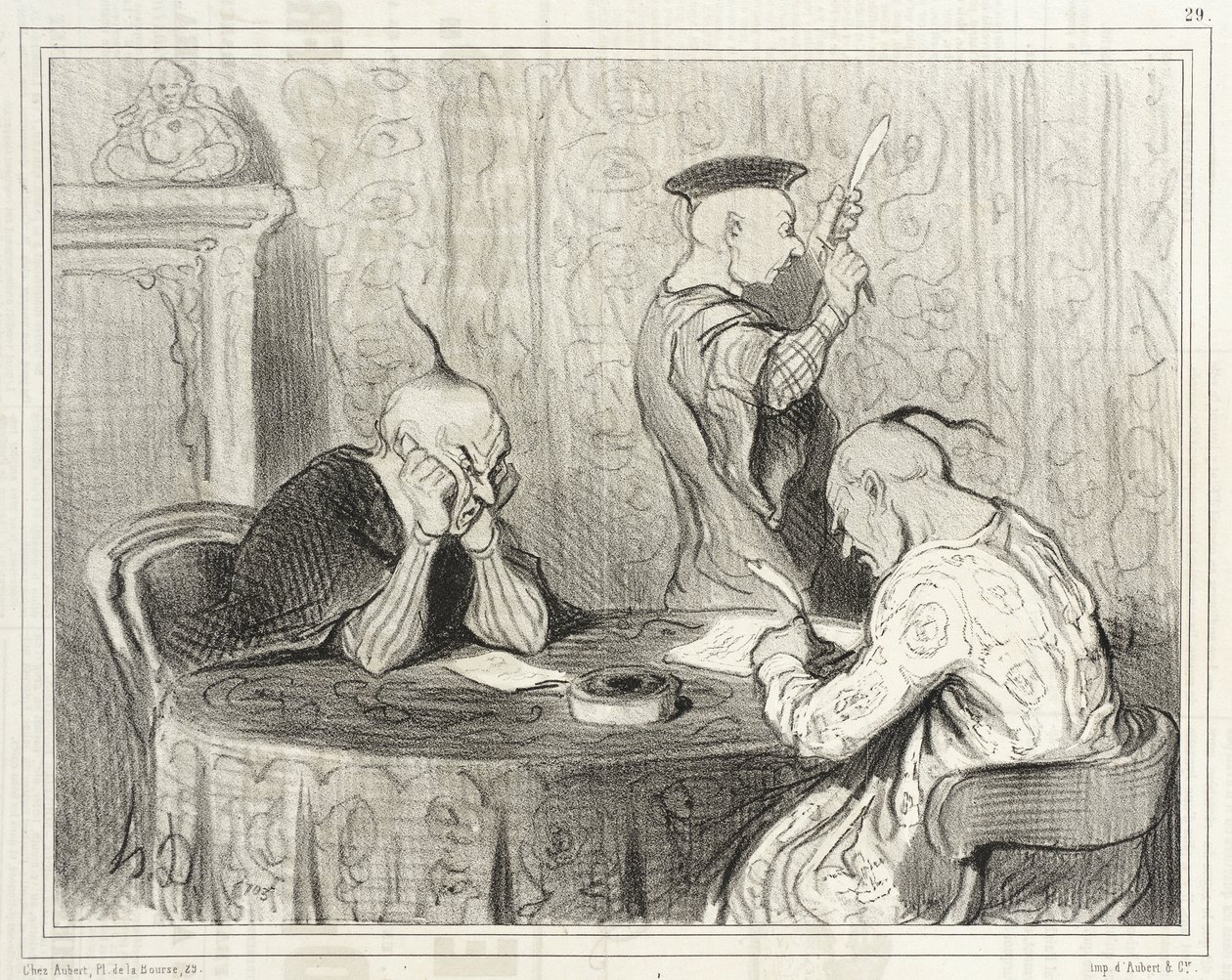 Kevyet kirjoittajat tekijältä Honoré Daumier