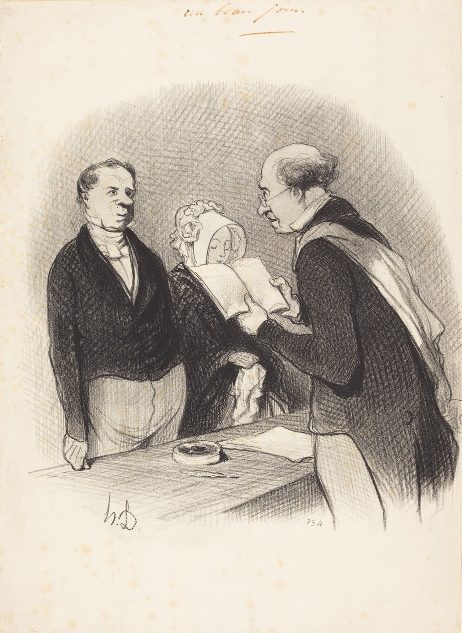 Kaupunginjohtajan edessä tekijältä Honoré Daumier