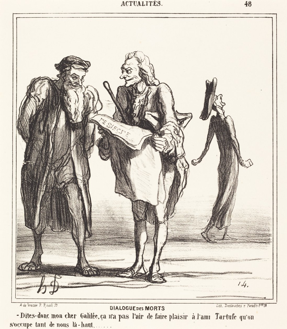 Dialogi kuolleista tekijältä Honoré Daumier