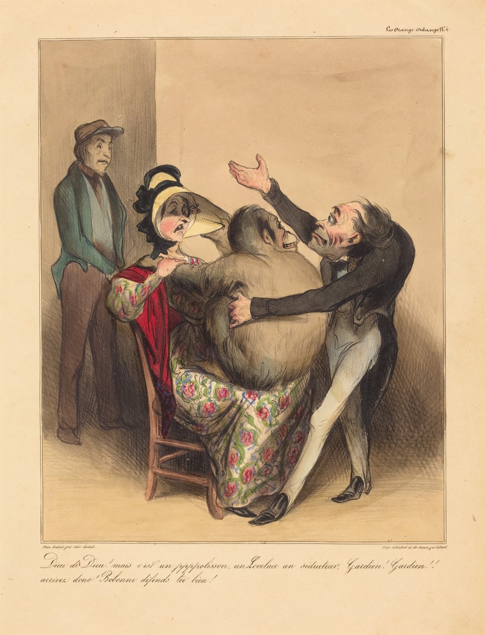 Dieu de Dieu! aber das ist ein Schlingel... tekijältä Honoré Daumier