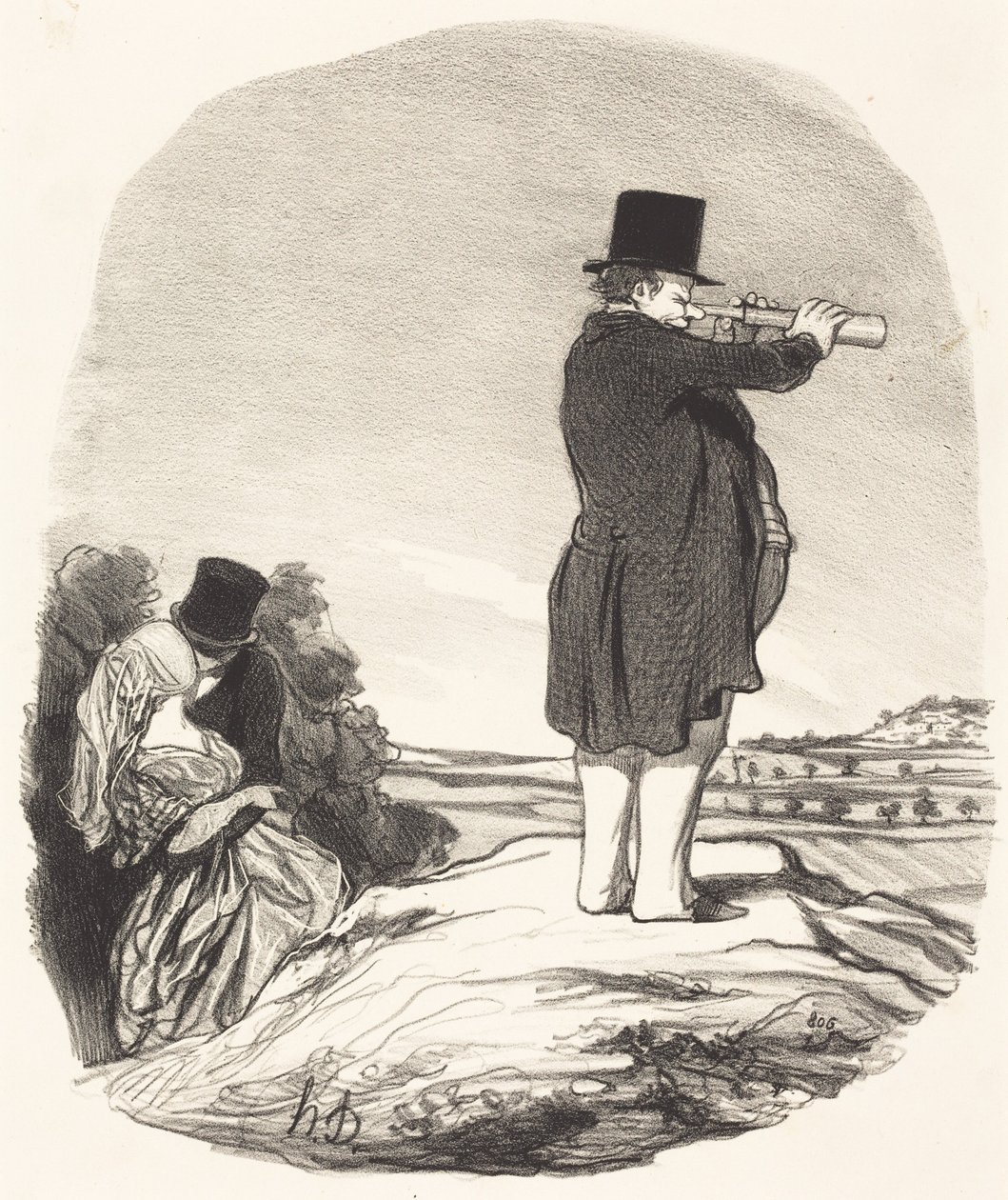 Kuulehan, vaimoni ... en näe mitään! tekijältä Honoré Daumier