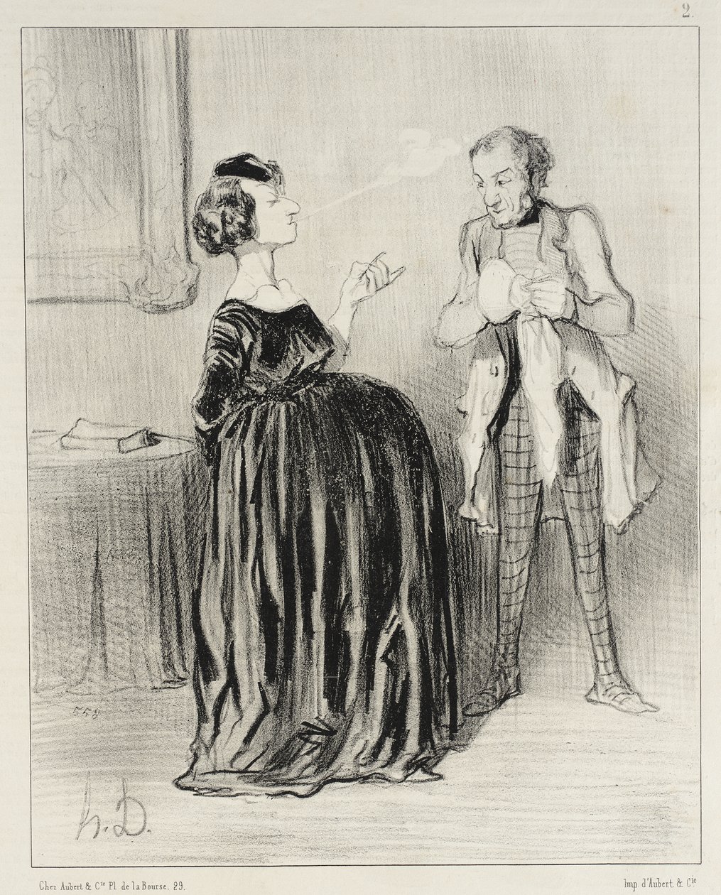 Kuulehan... mieheni... minun tekisi kovasti mieli antaa näytelmälleni nimeksi... tekijältä Honoré Daumier