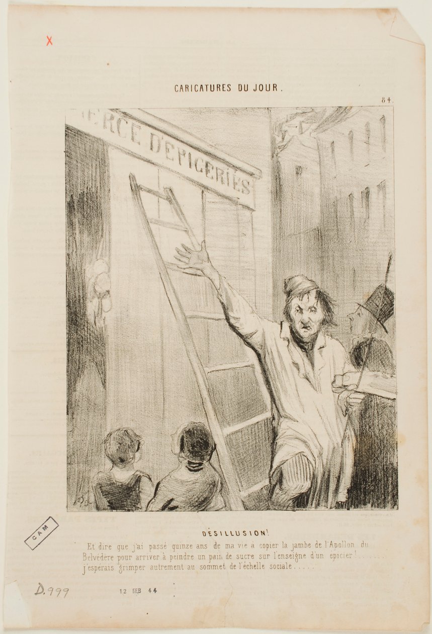 Pettymys! tekijältä Honoré Daumier